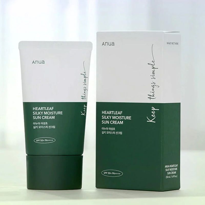 ANUA HEARTLEAF SILKY MOISTURE SUNSCREEN