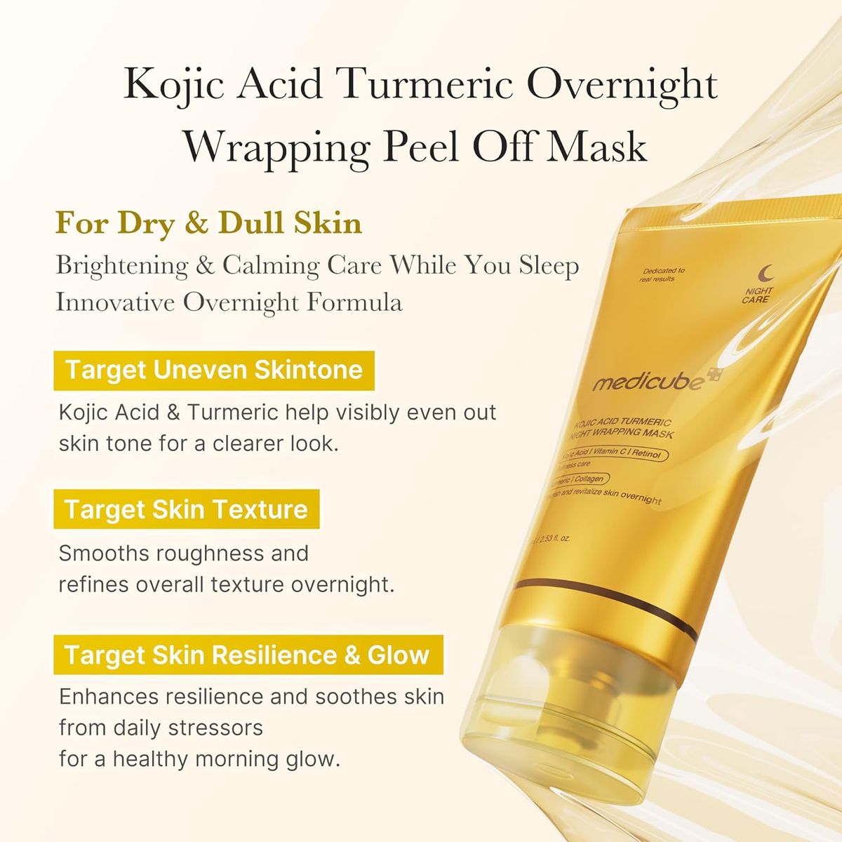 Medicube Kojic Acid Turmeric Brightening Gel Mask
